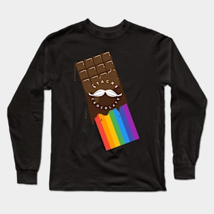 Stache Chocolate Pride Bar Long Sleeve T-Shirt